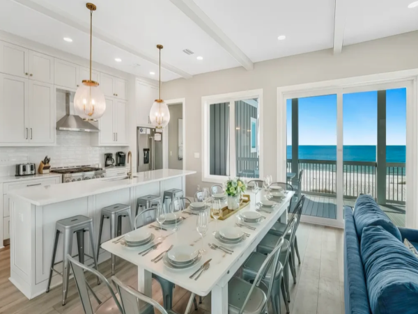 Luxurious Port St. Joe Beach Rental Six Bedroom Home with Pool & Beach Access